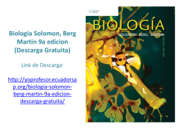 Biologia Solomon, Berg Martin 9a edicion (Descarga