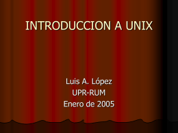 INTRODUCCION A UNIX