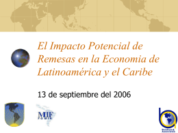 The Potential Impact of Remittances on the Regional …
