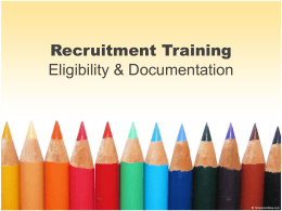 Recruitement Training Documentation