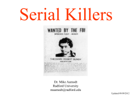 Serial Killers - Radford University