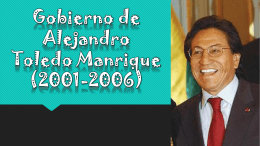 Gobierno de Alejandro Toledo Manrique (2001