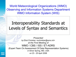 Geoportal - World Meteorological Organization