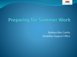Supporting Students with Disabilities in Practice Placement