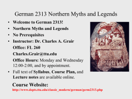 German 3313 Northern Myths and Legends