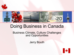 Doing business in Canada - Central Michigan University
