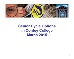 Senior Cycle Options in Confey College