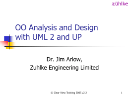 OO Analysis and Design with UML and USDP