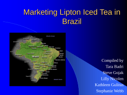 Marketing Lipton Iced Tea in Brazil