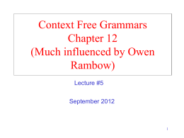 cisc882 Context Free - University of Delaware