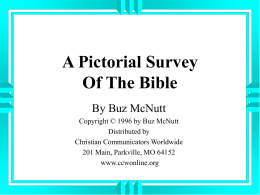 A Pictorial Survey Of The Bible