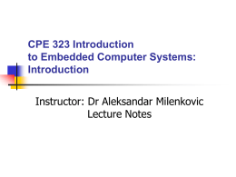 Microcomputers notes - UAH - Engineering