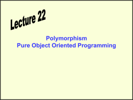 Polymorphism - Georgia Institute of Technology