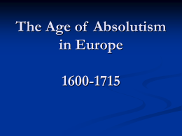 The Age of Absolutism, 1600-1715 - Pages