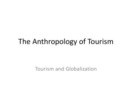 The Anthropology of Tourism