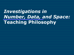 Investigations in Number, Data, and Space: …
