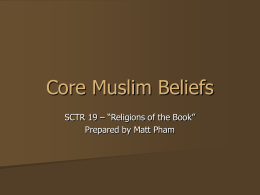 Pillars of Muslim Belief