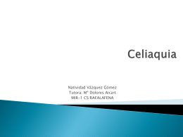 Celiaquia - Docencia Rafalafena | Articulos, sesiones y