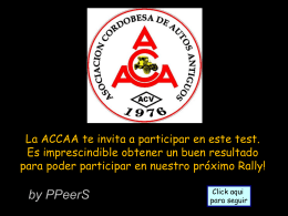 ACCAA Rally Test