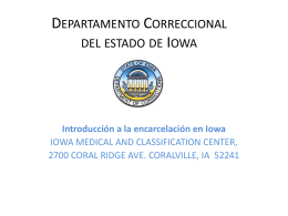 State of Iowa Department of Corrections