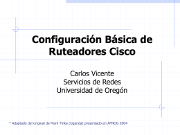 Cisco Router Configuration Basics Presented By Mark Tinka