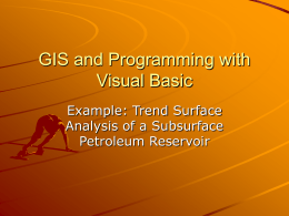 GIS and Programming with Visual Basic