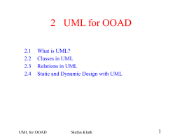 2 UML for OOAD - Web Lecture Archive Project