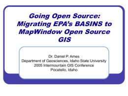basins_mapwindow - MapWindow Open Source GIS