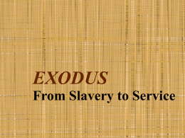 EXODUS - St. John in the Wilderness Adult Education and