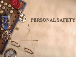 PERSONAL SAFETY - University of Baltimore