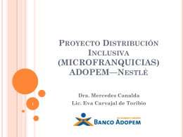 Proyecto Micro franquicias de Nestl&#233