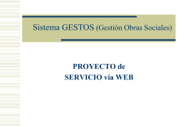 Proyecto Gestos - 011 4704 6505 Cel 01115 44116749