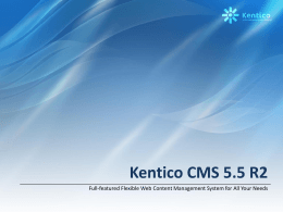 Kentico CMS for ASP.NET