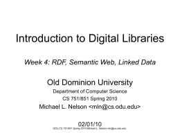 Introduction to Digital Libraries