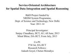 Service-Oriented Architecture for Spatial Data Integration
