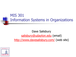 MIS 301 - Collaboration & Discovery