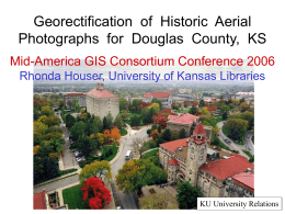 Georectification of Historic Aerial Photographs for