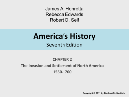 America’s History Seventh Edition - Bedford