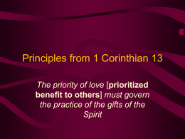 Principios de 1 Corintios 13:1-8a