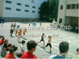 Semana cultural 2009-2010
