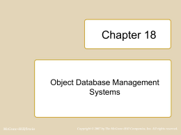 Chapter 18 of Database Design, Application …