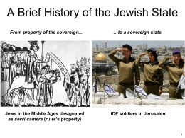 A Brief History of the Jewish State