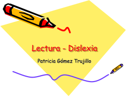 Lectura - dislexia