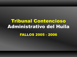 Tribunal Contencioso Administrativo del Huila