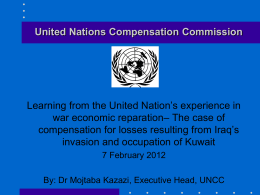 UNITED NATIONS COMPENSATION COMMISSION (UNCC)