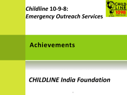 Childline India Foundation 2014