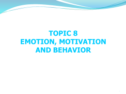 Emotion and Motivation - UPM EduTrain Interactive Learning