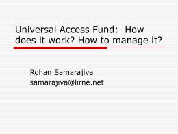 Universal Access Fund: How does it work? How to …