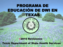 Texas DWI Education Program