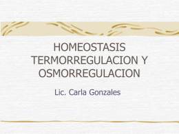 Homeostasis - UPCH - Universidad Peruana Cayetano …